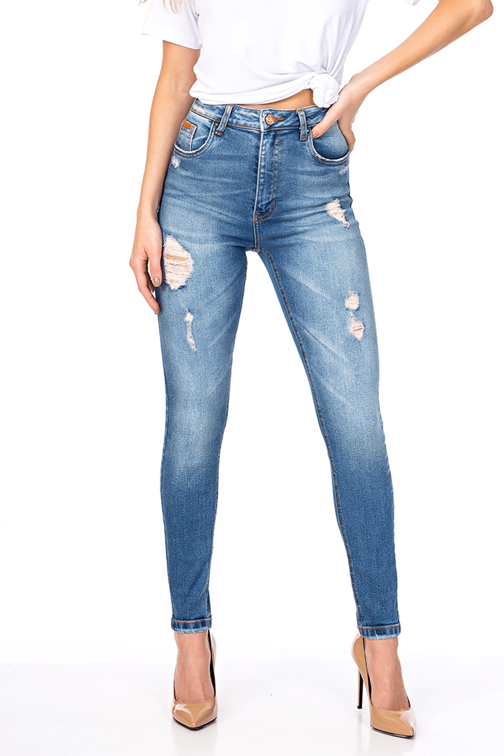 Calca Jeans Skinny Regina Denim 40